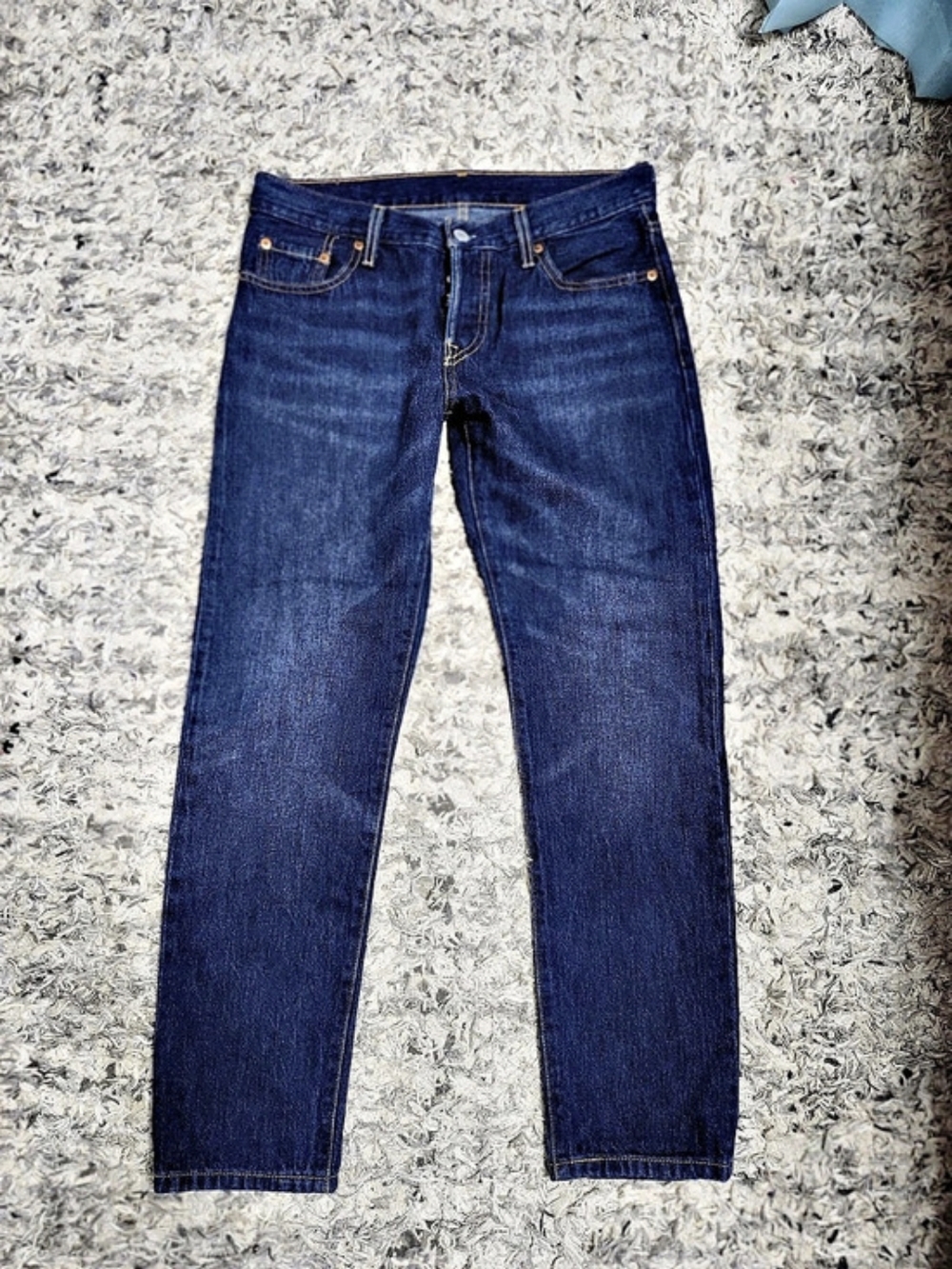Levi's 501 CT Taper Leg Jeans Blue W25 L32 Like New